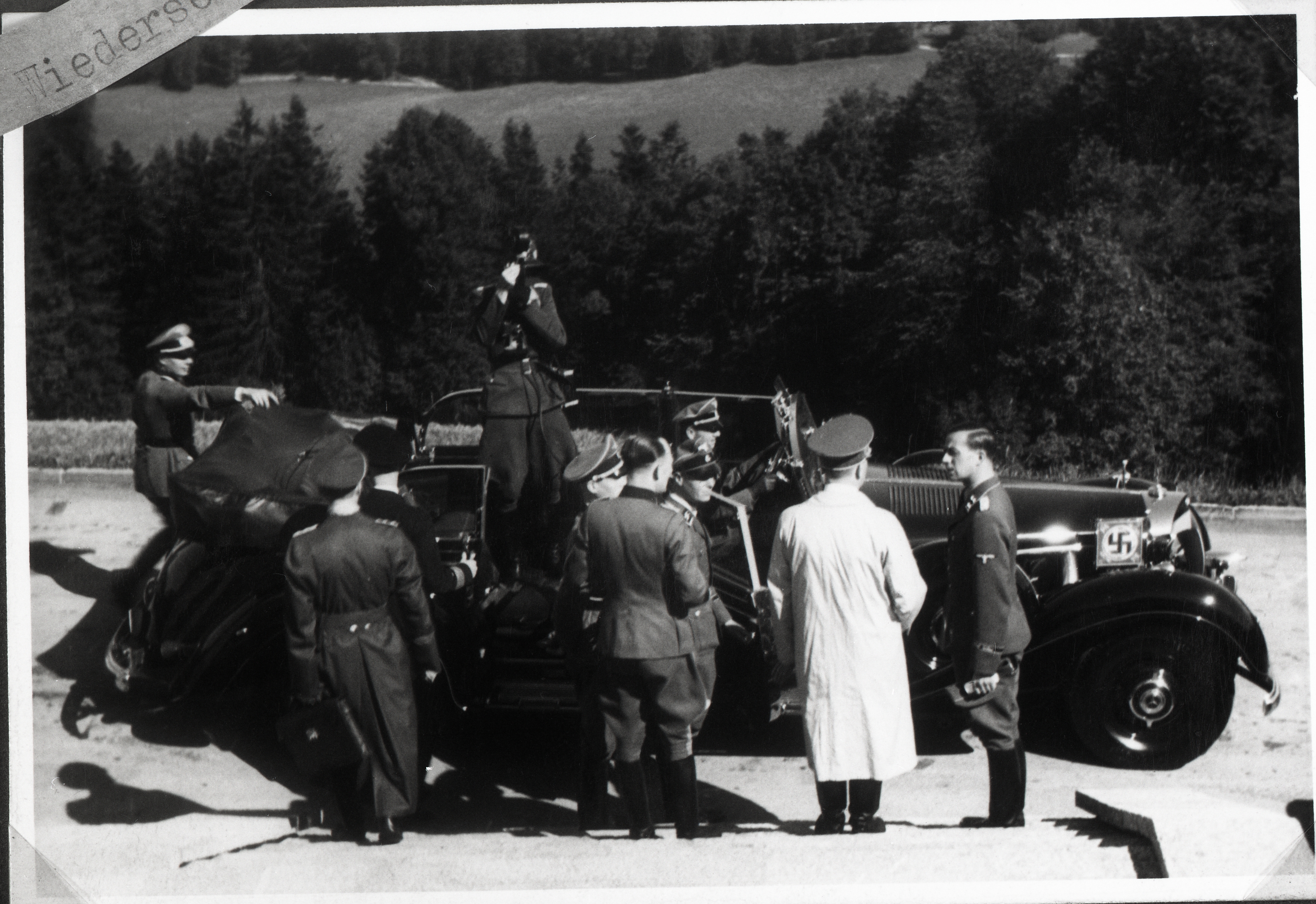 Adolf Hitler before his departure to Berlin, from Eva Braun's albums